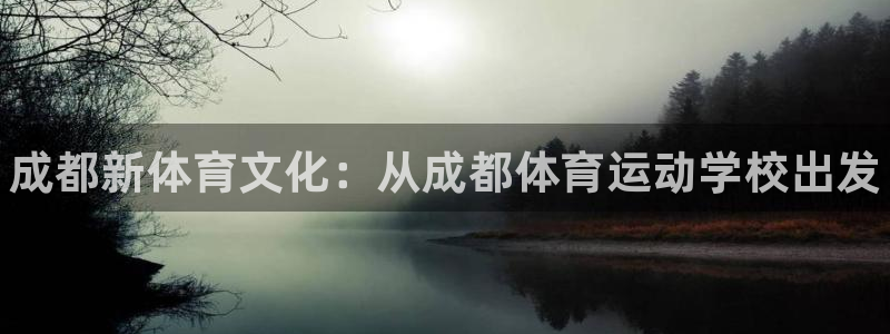 3377体育官方正版app神州：成都新体育文化：从成